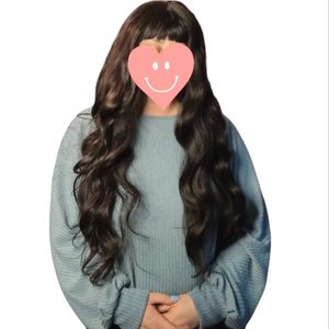 Wavy/Long Synthetic/Human Blend Wig New
